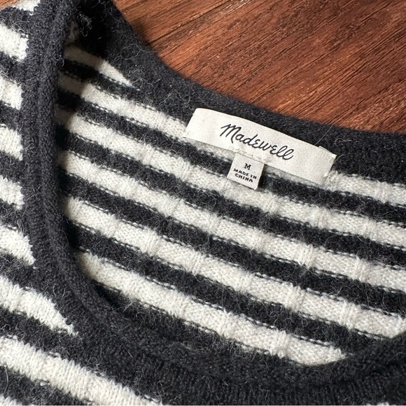 Madewell Striped Merino & Alpaca Blend Crewneck Sweater - Picture 4 of 6